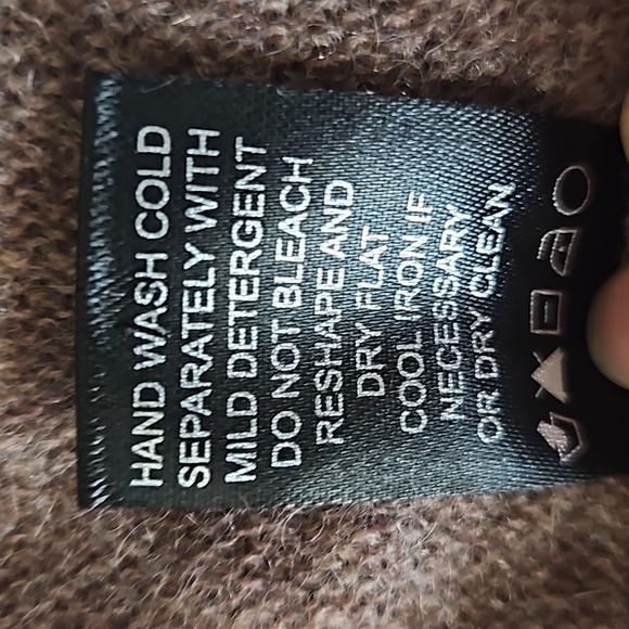 Lusso,NW, 100% Cashmere Cardigan Sweater, Size Small,Heather Brown Long Length - Picture 6 of 9